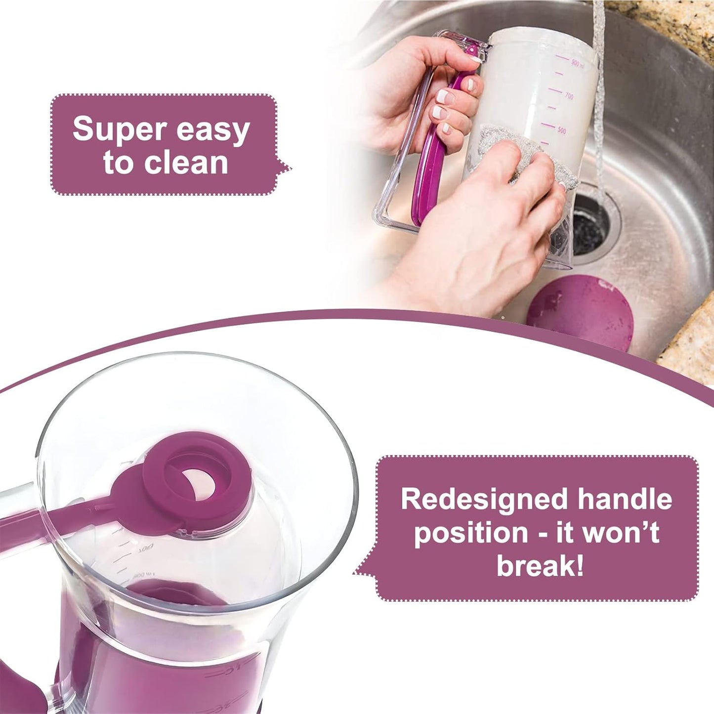 Pancake Cupcake Batter Dispenser, Batter Separator Bakeware Maker with Measuring Label