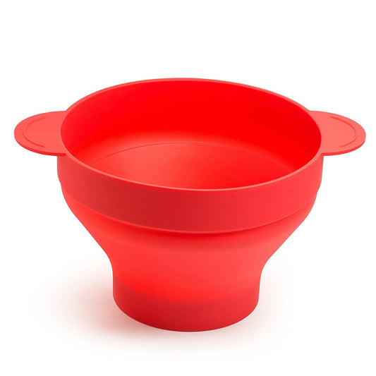 Folding silicone popcorn bucket