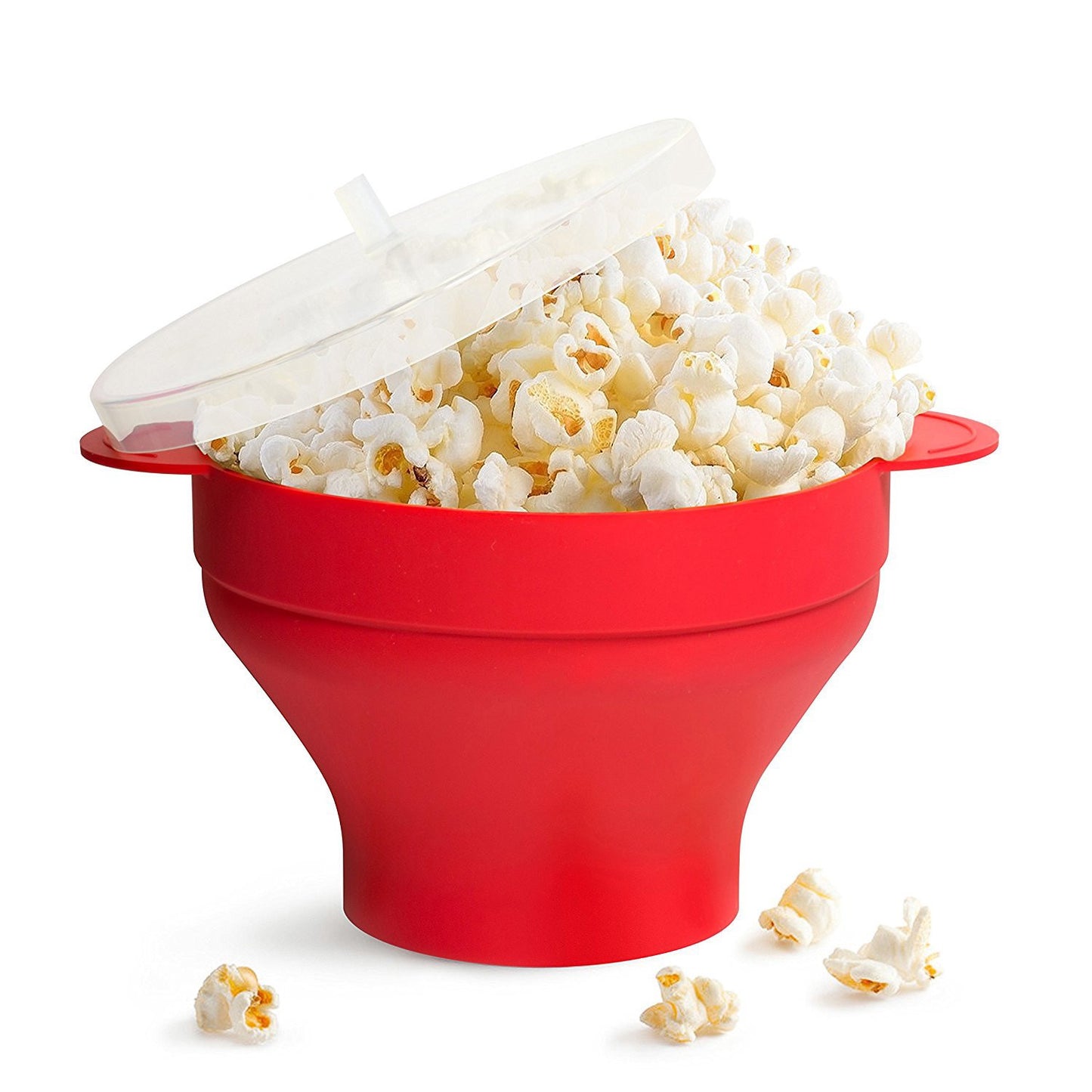 Folding silicone popcorn bucket