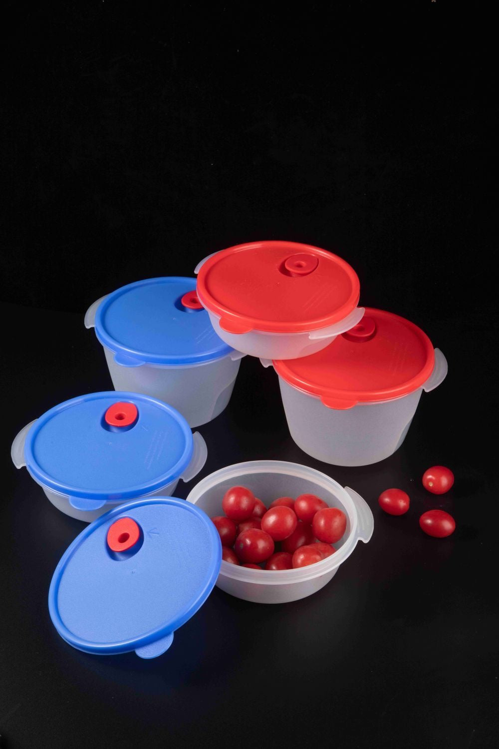 Leftover Bowl Set Storage Food Containers (600ML Blue)