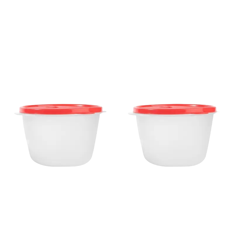 Set of 2 Crystalwave Microwave Bowls