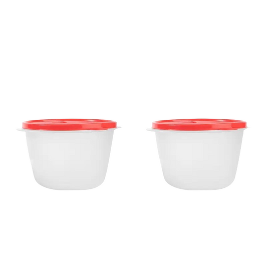 Set of 2 Crystalwave Microwave Bowls