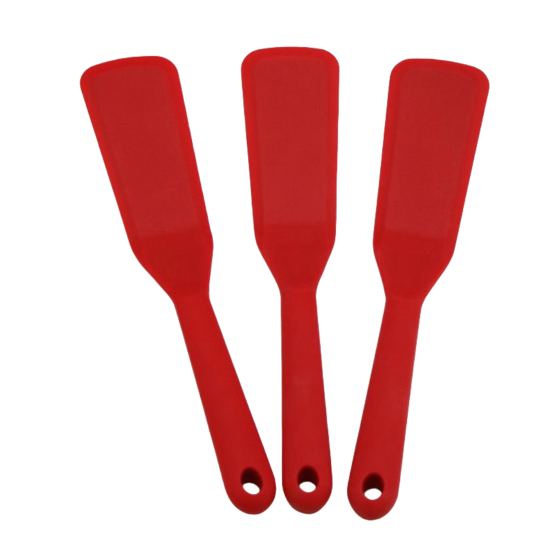 2 pieces Heat resistant cooking spatula Non stick pancake spatula for cooking eggs Hamburg pizza pancake Steak omelet (red)