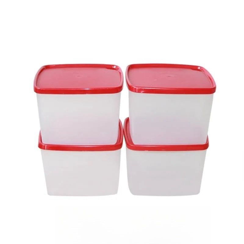 Plastic Container Set, 800ml, Set Of 4,