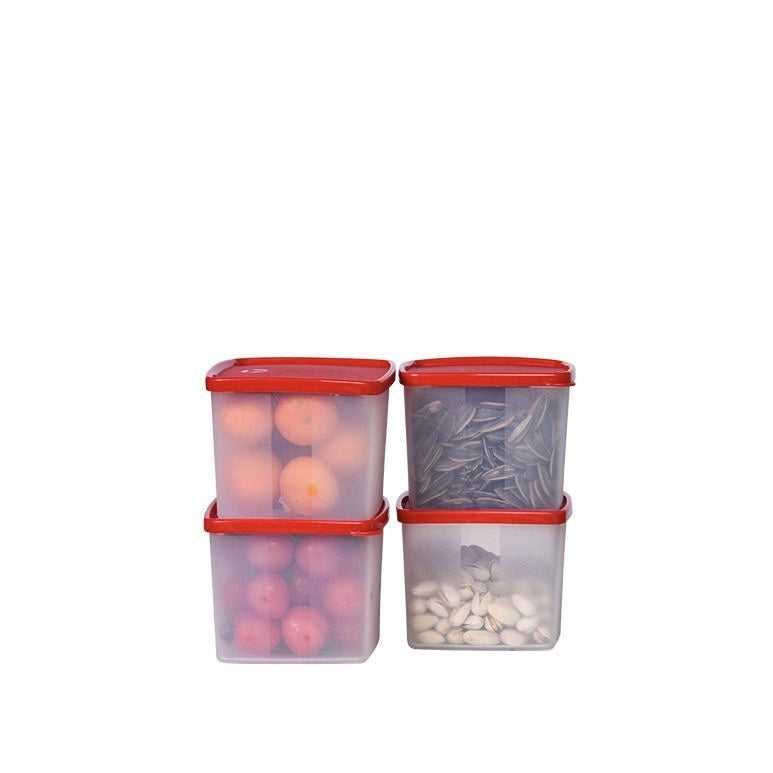 Plastic Container Set, 800ml, Set Of 4,