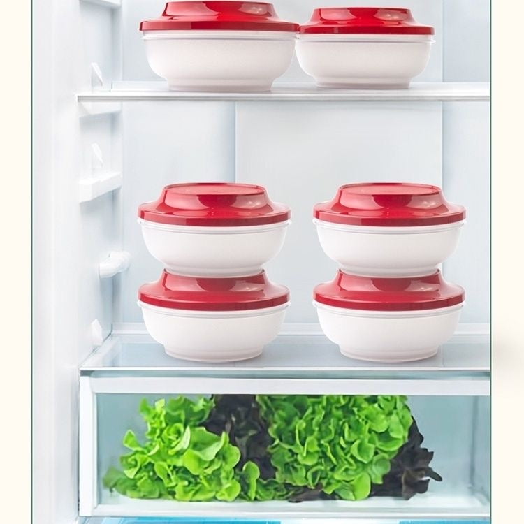 Refrigerated sealed storage fresh-keeping box lunch box - red 750ML