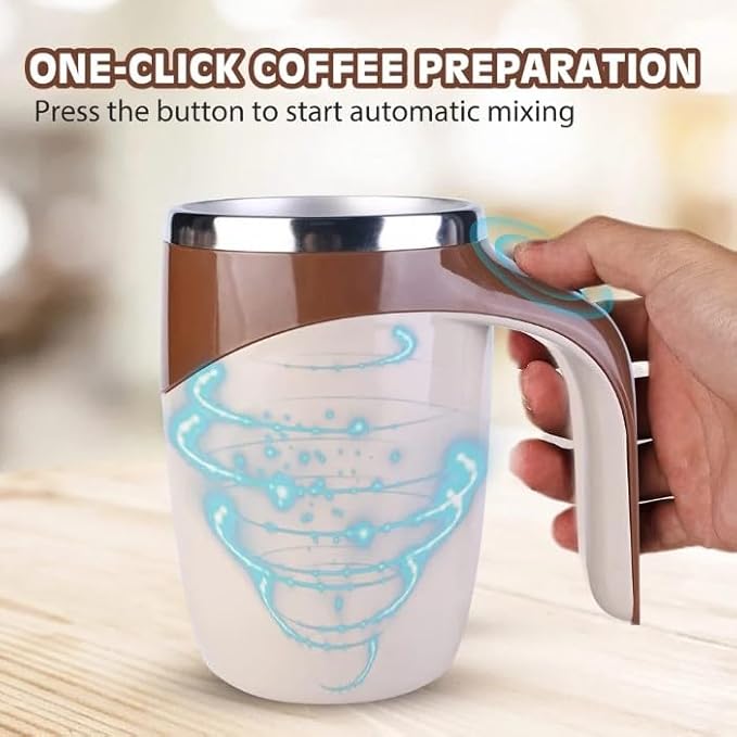 Automatic Stirring Mug - Rechargeable Electric Coffee Cup- 400 ml / 15.2 oz