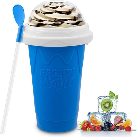 Slushie Maker Cup - Magic Quick Frozen Smoothies Cup (Blue)