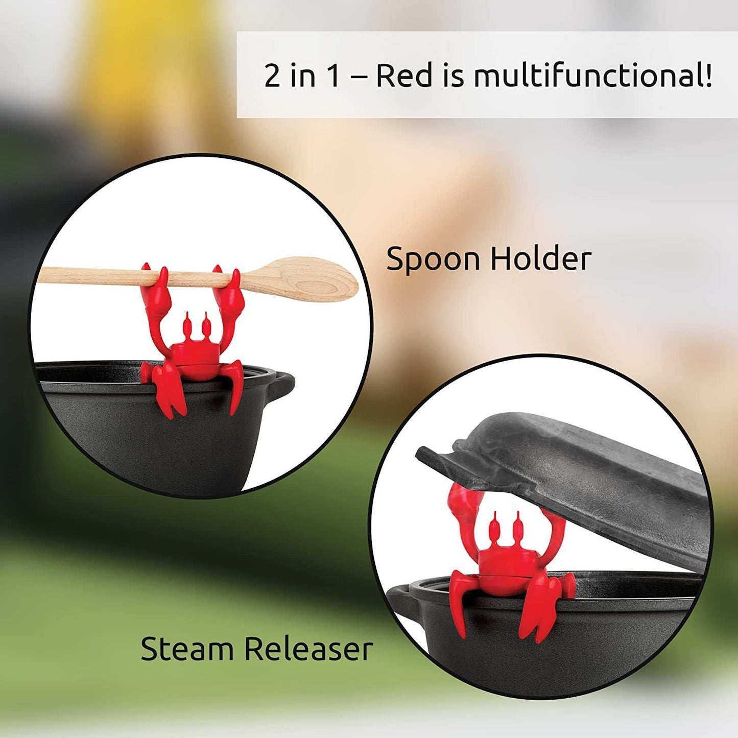 Red the Crab Silicone Utensil Rest